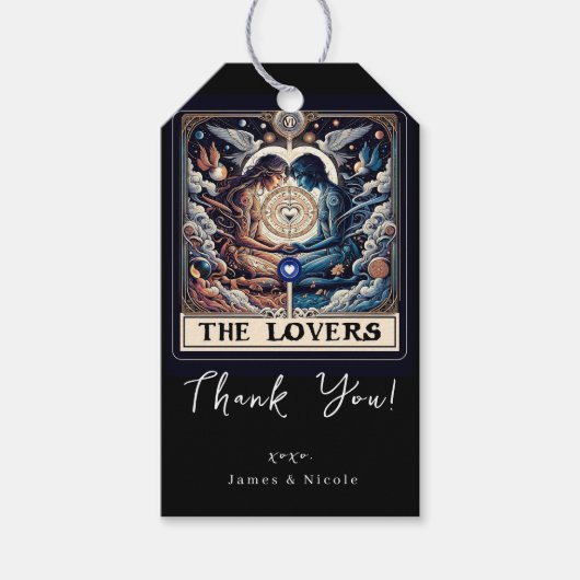 DE LIEFHEBBER Tarot Hemelse Man & Vrouw Soulmates Cadeaulabel (Voorkant)