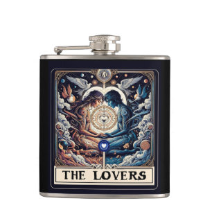DE LIEFHEBBER Tarot Hemelse Man & Vrouw Soulmates Heupfles