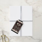 DE LIEFHEBBER Tarot Skelet Liefde Rode Rozen Huwel Cadeaulabel (Met Touw)