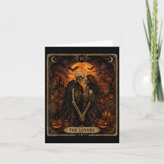 De Liefhebbers Halloween Tarotkaart Skelet Koppel Kaart