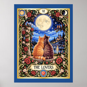 De Liefhebbers Kattentarot - Harmonie en Verbindin Poster