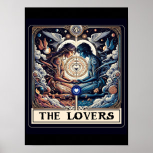 DE LIEFHEBBERS Tarot Celestial Man & Vrouw Soulmat Poster