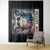 DE LIEFHEBBERS Tarot Celestial Man & Vrouw Soulmat Wandkleed (In situ)