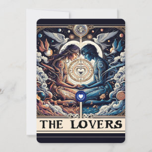 DE LIEFHEBBERS Tarot Celestial Man & Vrouw Verlovi Kaart