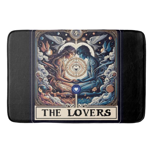 DE LIEFHEBbers Tarot Hemelse Man & Vrouw Zielsverw Badmat (Voorkant)