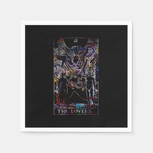 De liefhebbers Tarot Kaart bruiloft servet