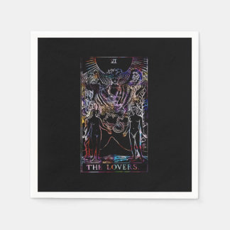 De liefhebbers Tarot Kaart bruiloft servet
