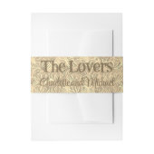 De liefhebbers Tarot Kaart | Foto en naam Gold Uitnodigingen Wikkel (Voorkant Voorbeeld)