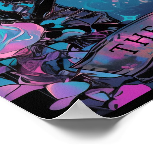 De liefhebbers Tarot Kaart Witchy Poster (Hoek)