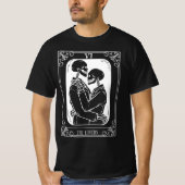 De liefhebbers Tarot Kaarten T-shirt (Voorkant)