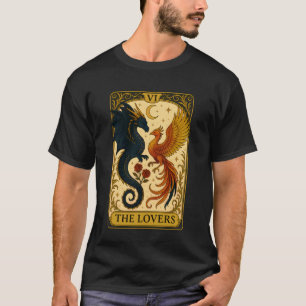 De Liefhebbers Vintage Tarotkaart Phoenix Draak Fa T-shirt