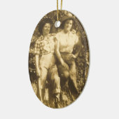 DE LIEFJES VAN DE RODEO SIEREN KERAMISCH ORNAMENT (Links)