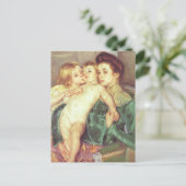 De liefkozing briefkaart (Staand voorkant)