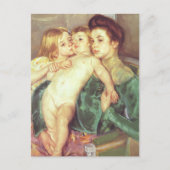 De liefkozing briefkaart (Voorkant)