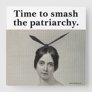 De lieflijk  Smash de patriarchistische feminist Vierkante Klok