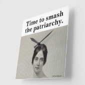 De lieflijk  Smash de patriarchistische feminist Vierkante Klok (Hoek)