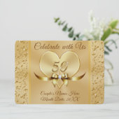 De liefste 50ste uitnodiging tot het Jubileum van  (Staand voorkant)