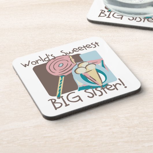 De liefste grote zuster van de wereld bier onderzetter (Linkerzijde)