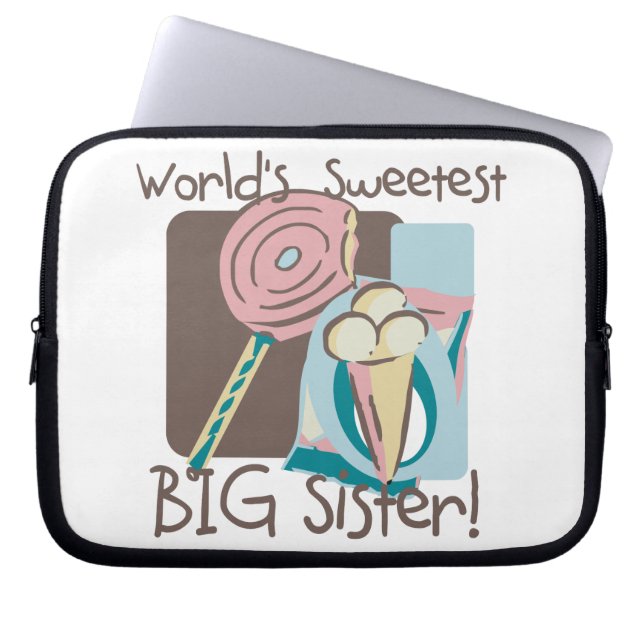De liefste grote zuster van de wereld laptop sleeve (Voorkant)