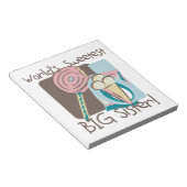 De liefste grote zuster van de wereld notitieblok (Schuin)