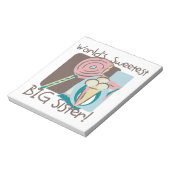 De liefste grote zuster van de wereld notitieblok (Linkerzijde)