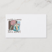 De liefste grote zuster van de wereld visitekaartje (Achterkant)