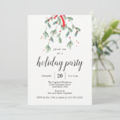 De liefste kerstfeestdag van Mistletoe nodigt uit Kaart (Staand voorkant)