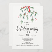 De liefste kerstfeestdag van Mistletoe nodigt uit Kaart (Voorkant / Achterkant)