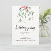 De liefste kerstfeestdag van Mistletoe nodigt uit Kaart (Staand voorkant)