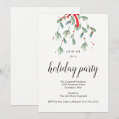 De liefste kerstfeestdag van Mistletoe nodigt uit Kaart (Voorkant / Achterkant)