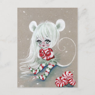 De liefste kerstmuis met Snoepjes kaart