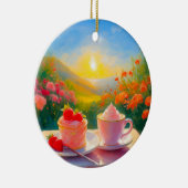 De liefste middag van de dag keramisch ornament (Rechts)