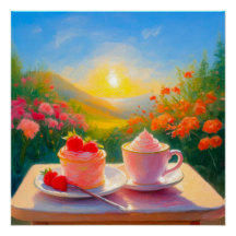 De liefste namiddag van de dag Glossy Poster