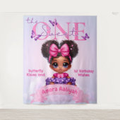 De lieve een etnische baby meisje 1e verjaardag wandkleed (Voorkant)