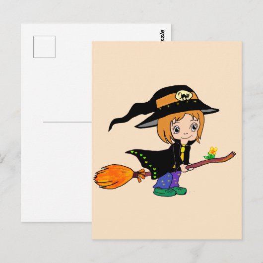 De lieve heks. briefkaart (Voorkant / Achterkant)