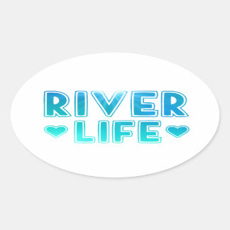 De Life Oval Sticker