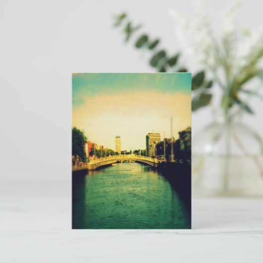 De Liffey Briefkaart (Staand voorkant)