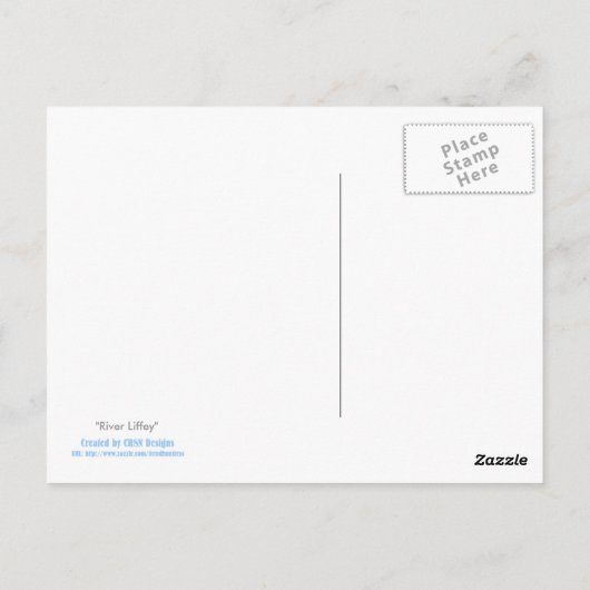 De Liffey Briefkaart (Achterkant)