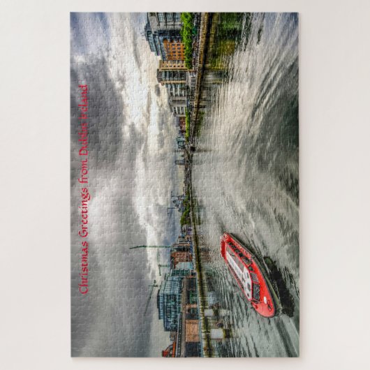 De Liffey Dublin. Jigzaag Puzzle Legpuzzel (Verticaal)