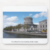 De Liffey & Four Courts, Dublin Ierland. Muismat (Voorkant)