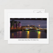 De Liffey-haven in Ierland, IFSC en Dublin Briefkaart (Voorkant / Achterkant)