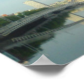 De Liffey in het stadscentrum van Dublin Poster (Hoek)