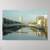De Liffey in het stadscentrum van Dublin Poster (Voorkant)