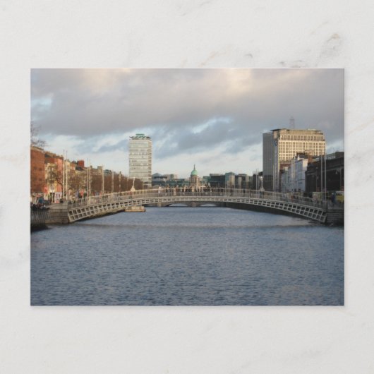 De Liffey Ireland Dublin Briefkaart (Voorkant)