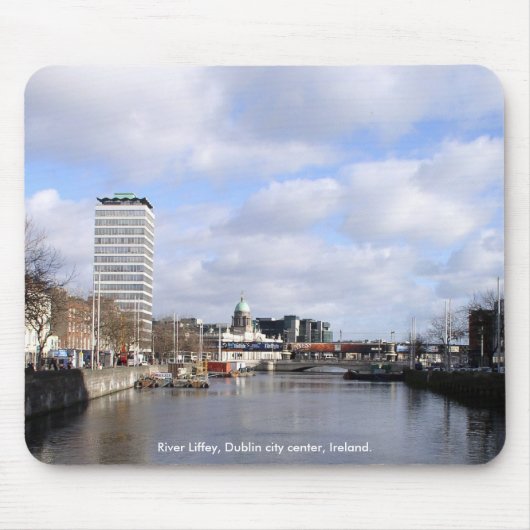 De Liffey, Liberty Hall en Customs House Muismat (Voorkant)