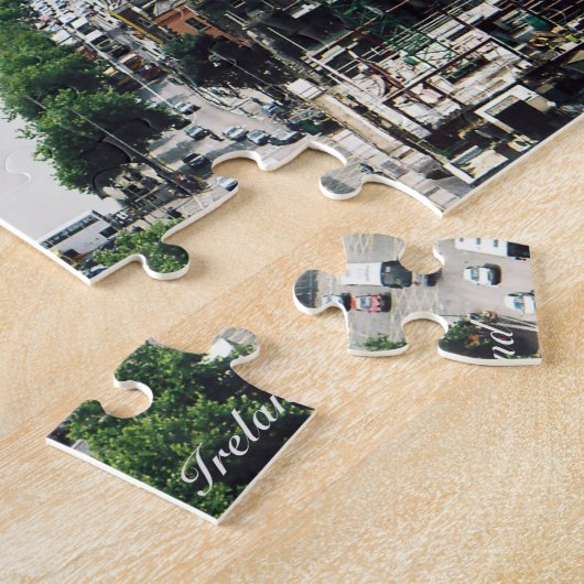 De Liffey puzzle, de stad Dublin, Ierland panorama Legpuzzel (Zijkant)