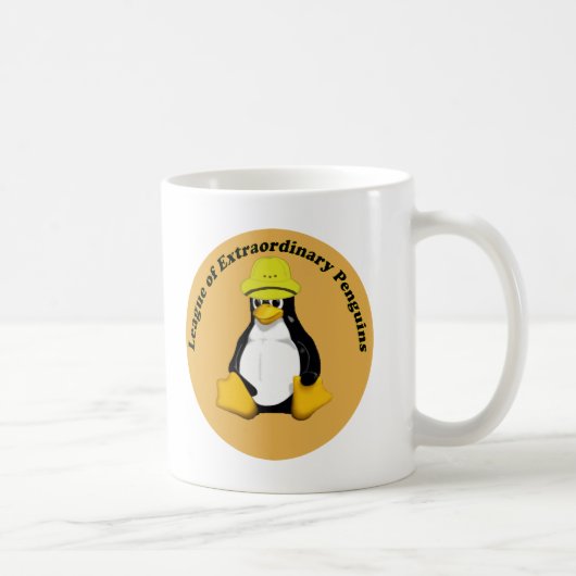 De Liga van Buitengewone pinguïns Koffiemok (Rechts)
