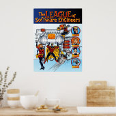 De Liga van Software Engineers Poster (Keuken)