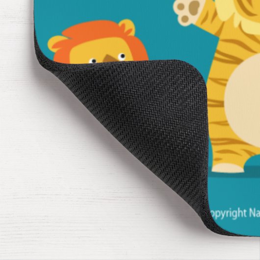 De liger en zijn trotse ouders mousepad muismat (Hoek)