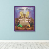 De LIght van het schilderen van Shavuot Canvas Afdruk (Insitu (Houten vloer))